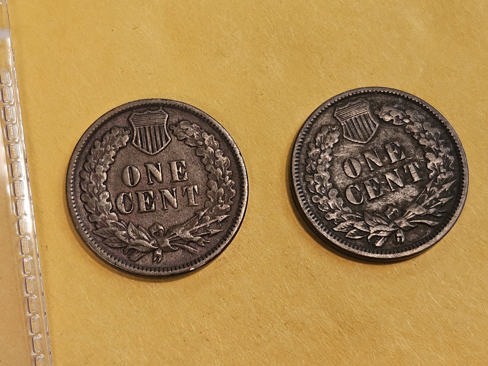 Two extra fine Indian cents from the 1800's - 3