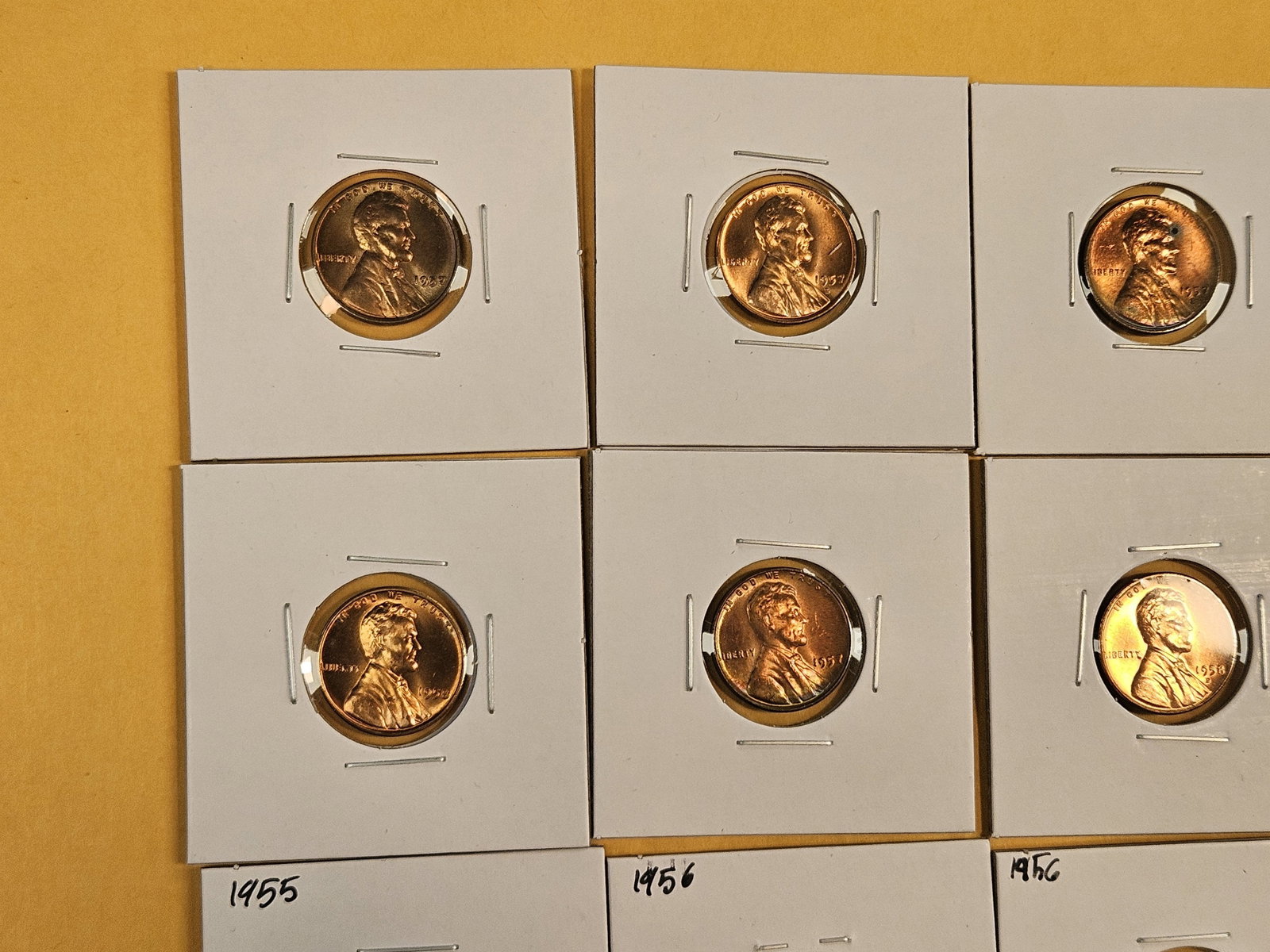 Seventeen Brilliant Uncirculated Wheat cents - 2