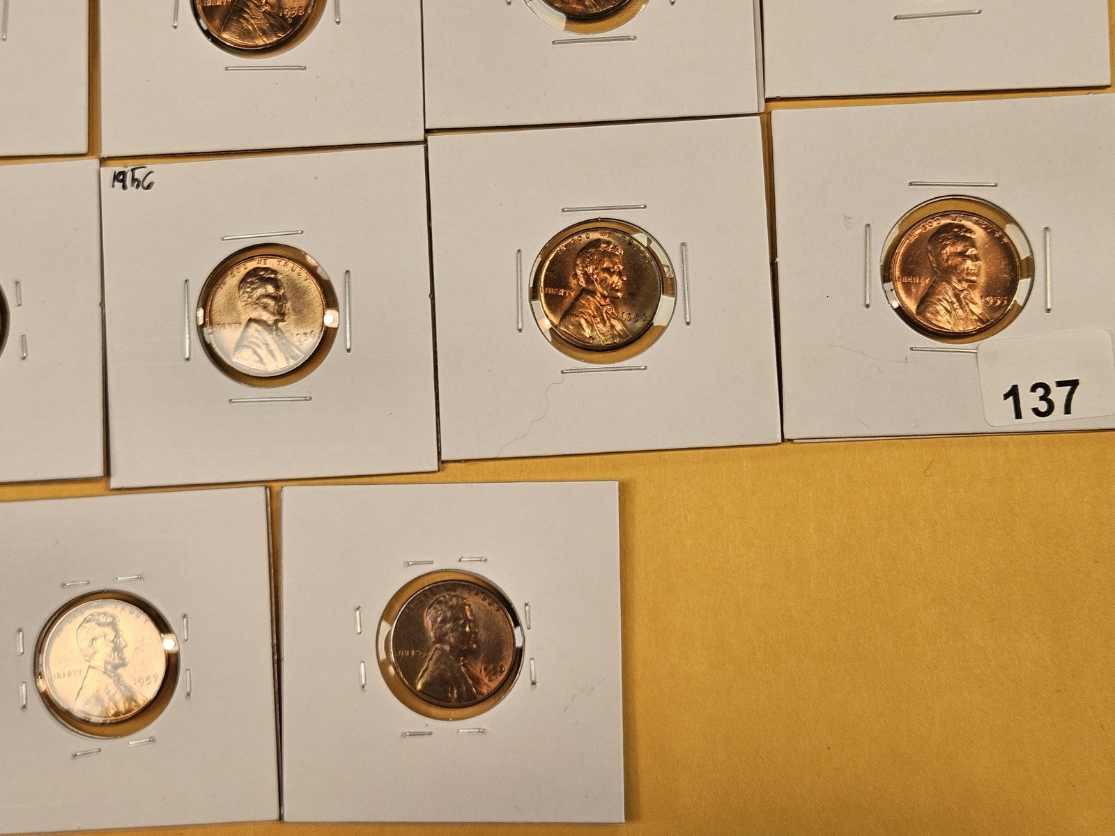 Seventeen Brilliant Uncirculated Wheat cents - 6
