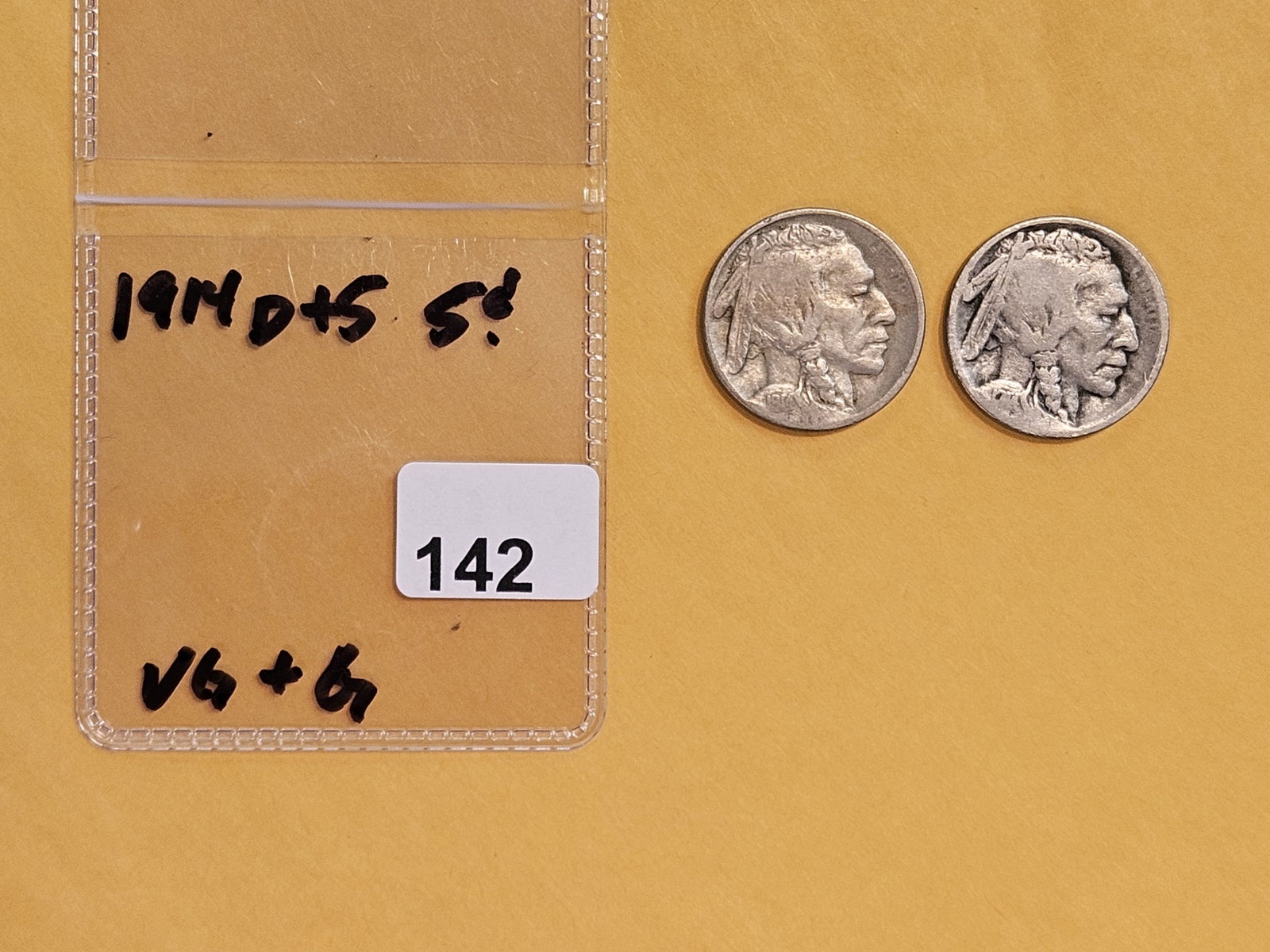 Better Dates 1914-D and 1914-S Buffalo Nickels - 2