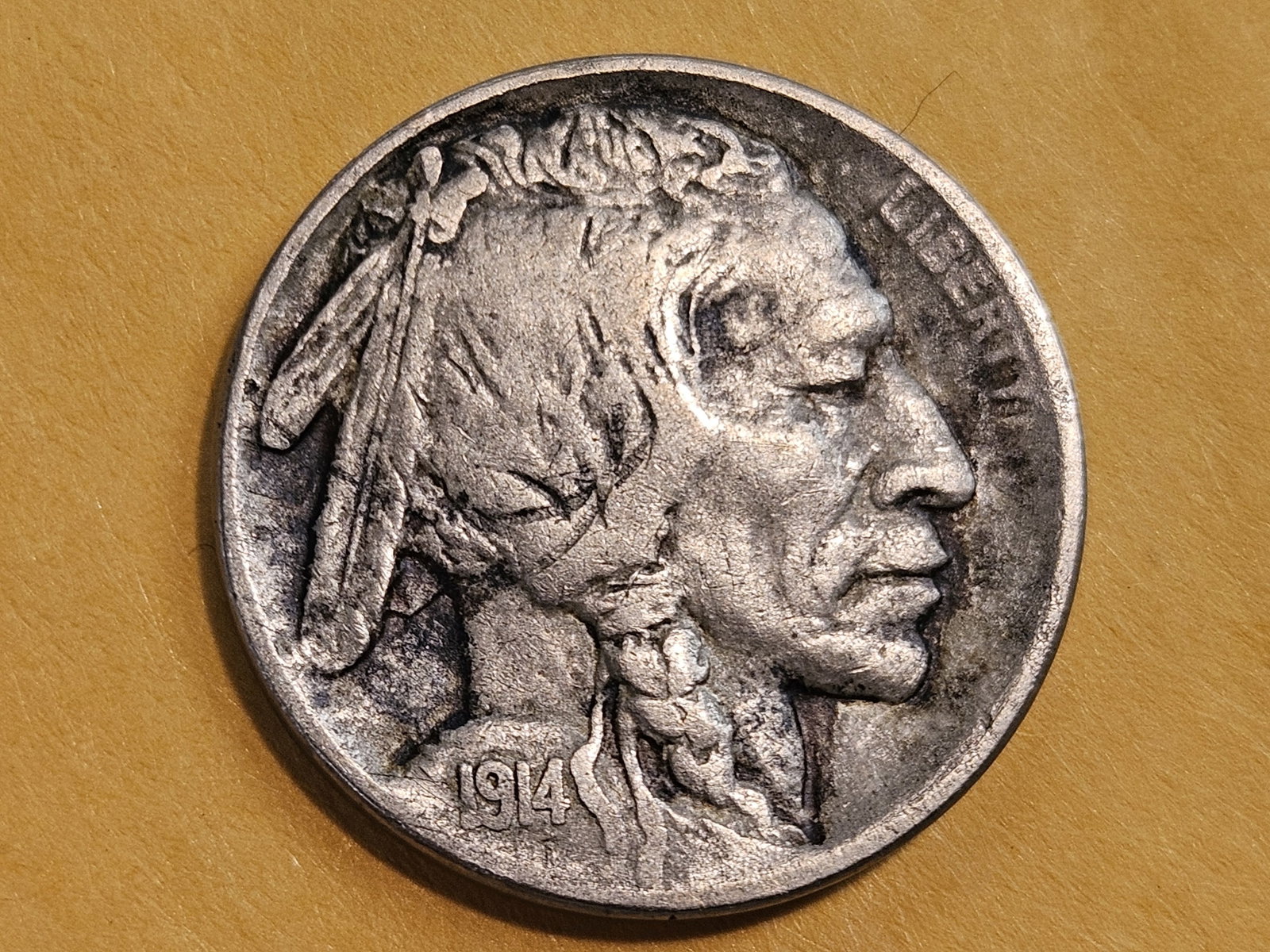 Better Date 1914-D Buffalo Nickel in Very Fine (1 of 3)