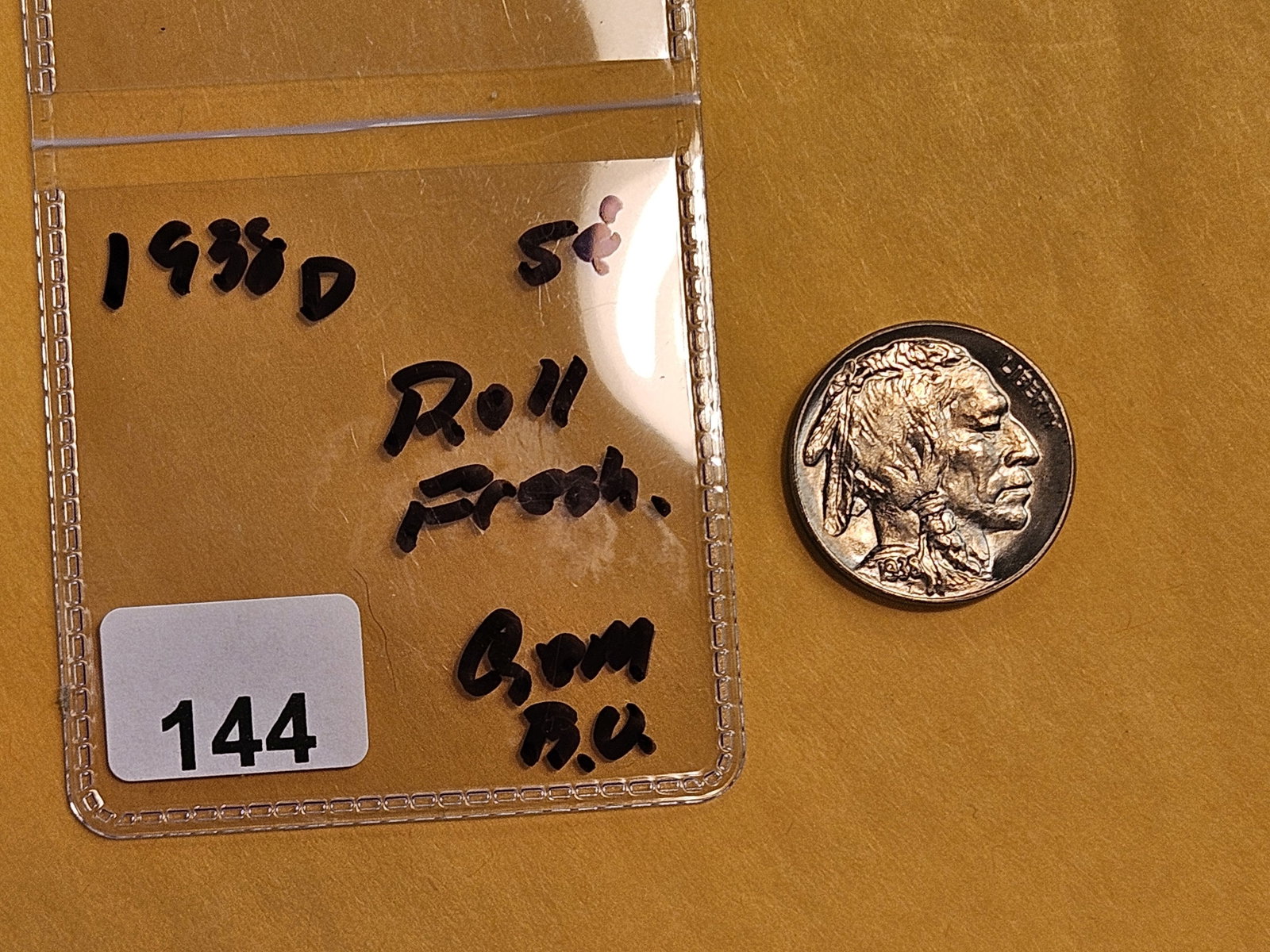 GEM Brilliant Uncirculated 1938-D Buffalo Nickel - 2