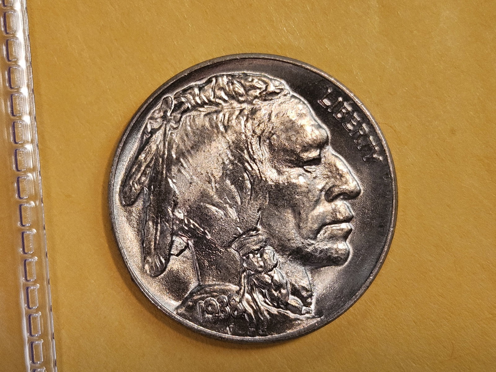 GEM Brilliant Uncirculated 1938-D Buffalo Nickel - 4