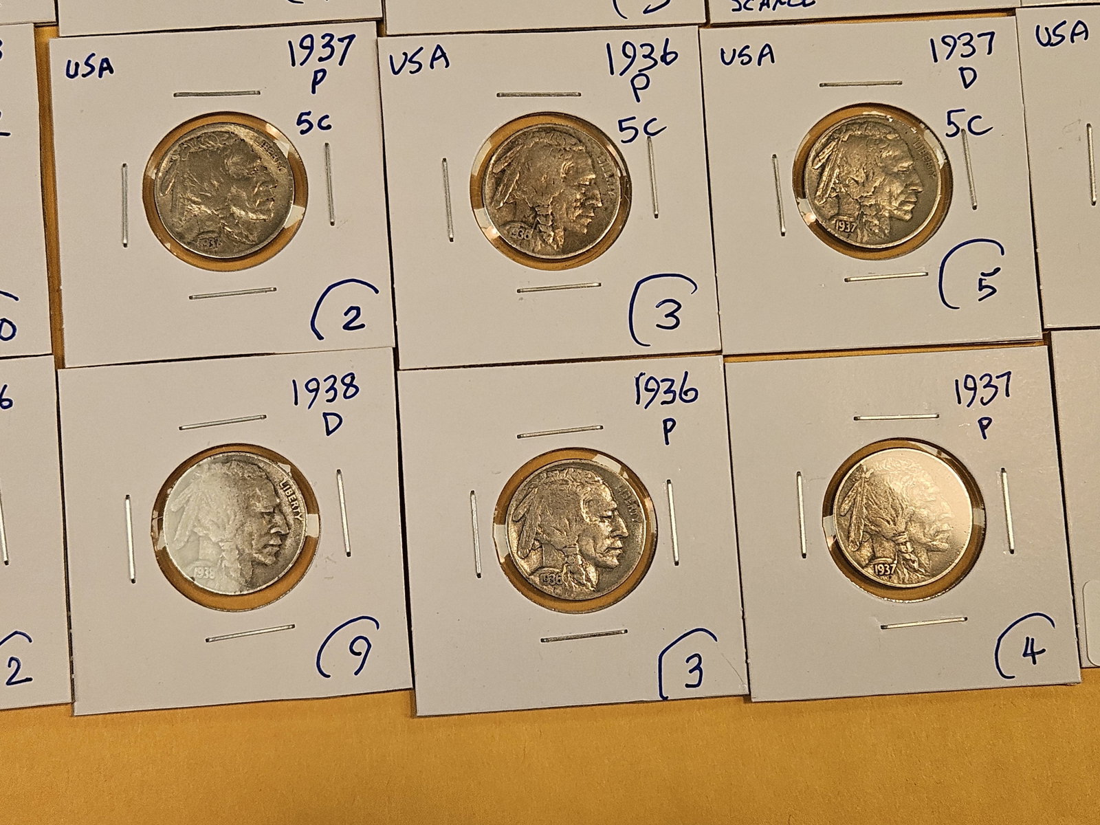Fifteen Mixed Buffalo Nickels - 6
