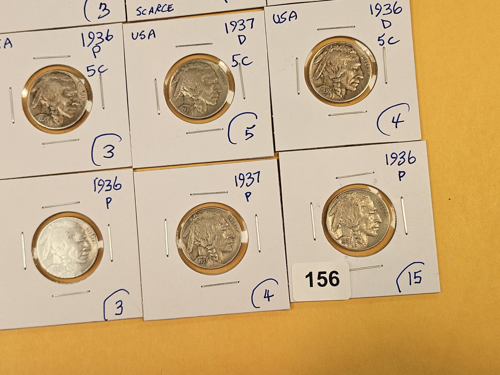Fifteen Mixed Buffalo Nickels - 7