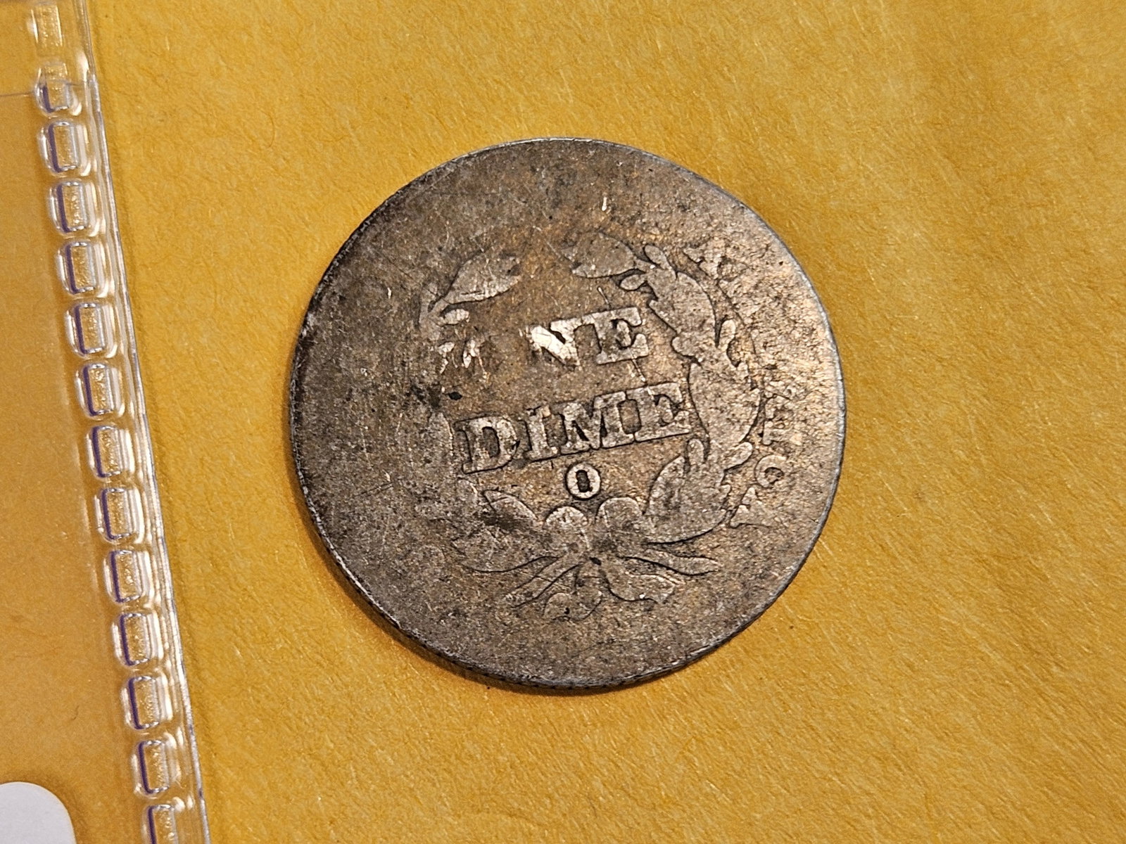 * Semi-Key 1838-O Seated Liberty silver Dime in Good - details - 3