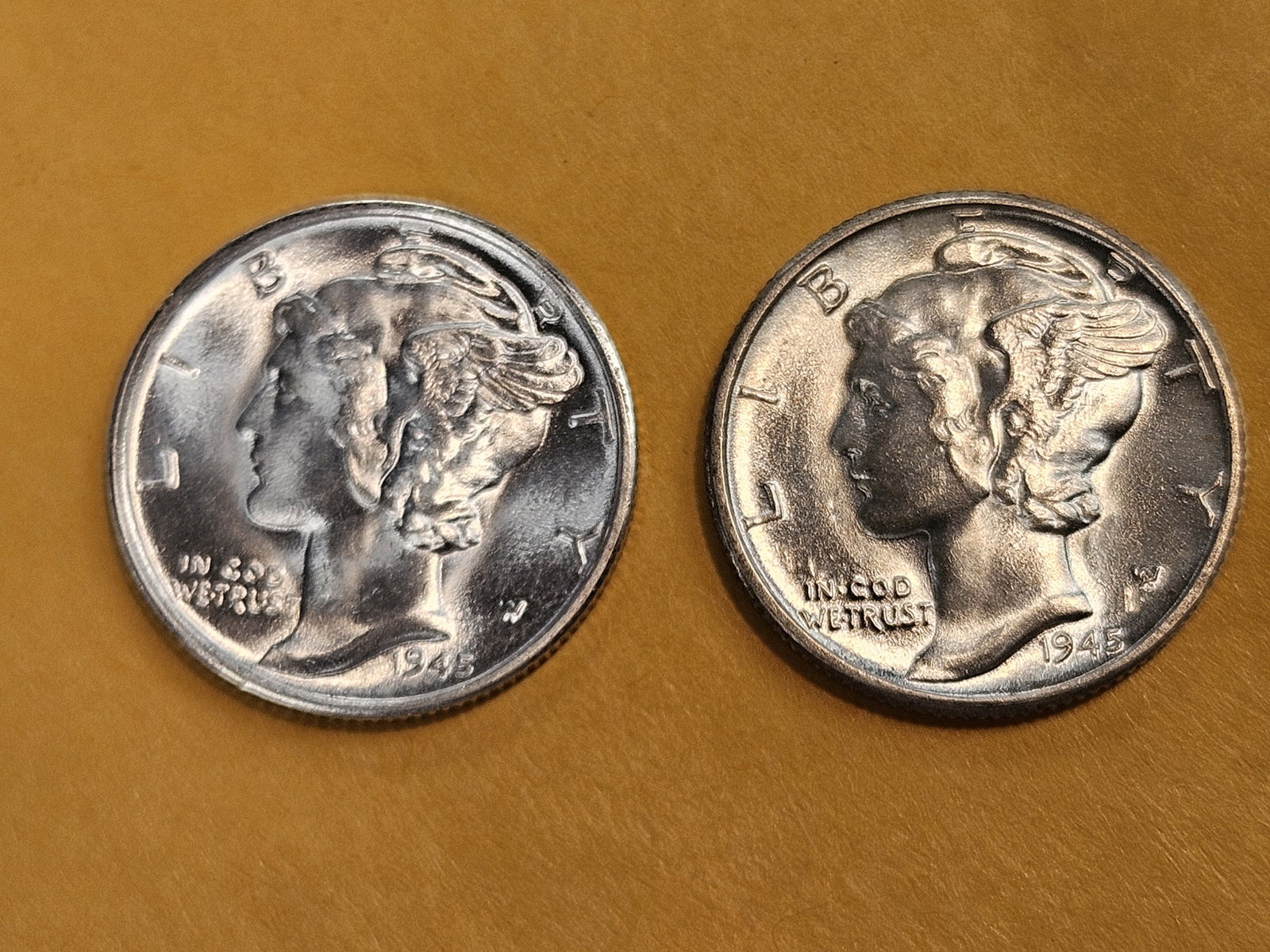 Two GEM Brilliant Uncirculated Mercury silver dimes - 3