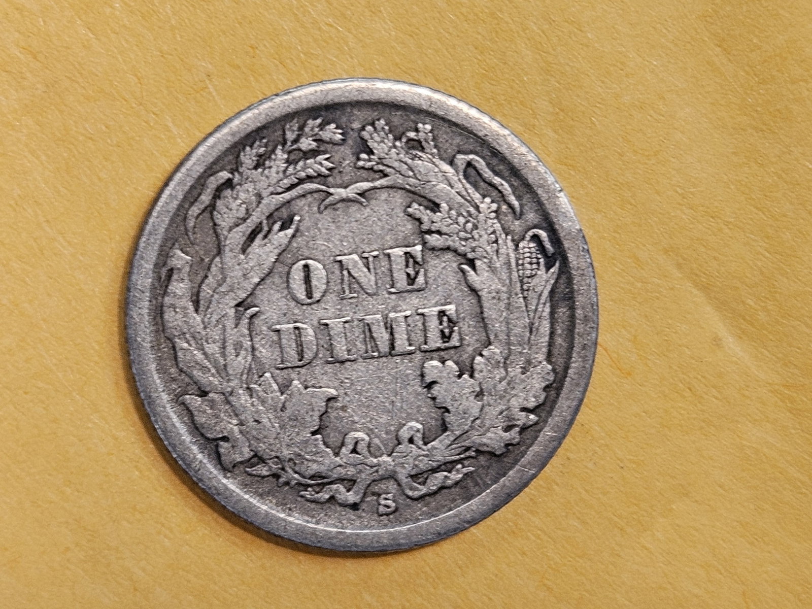 * KEY DATE * 1862-S Seated Liberty Silver Dime in Very Fine - 30 - 5