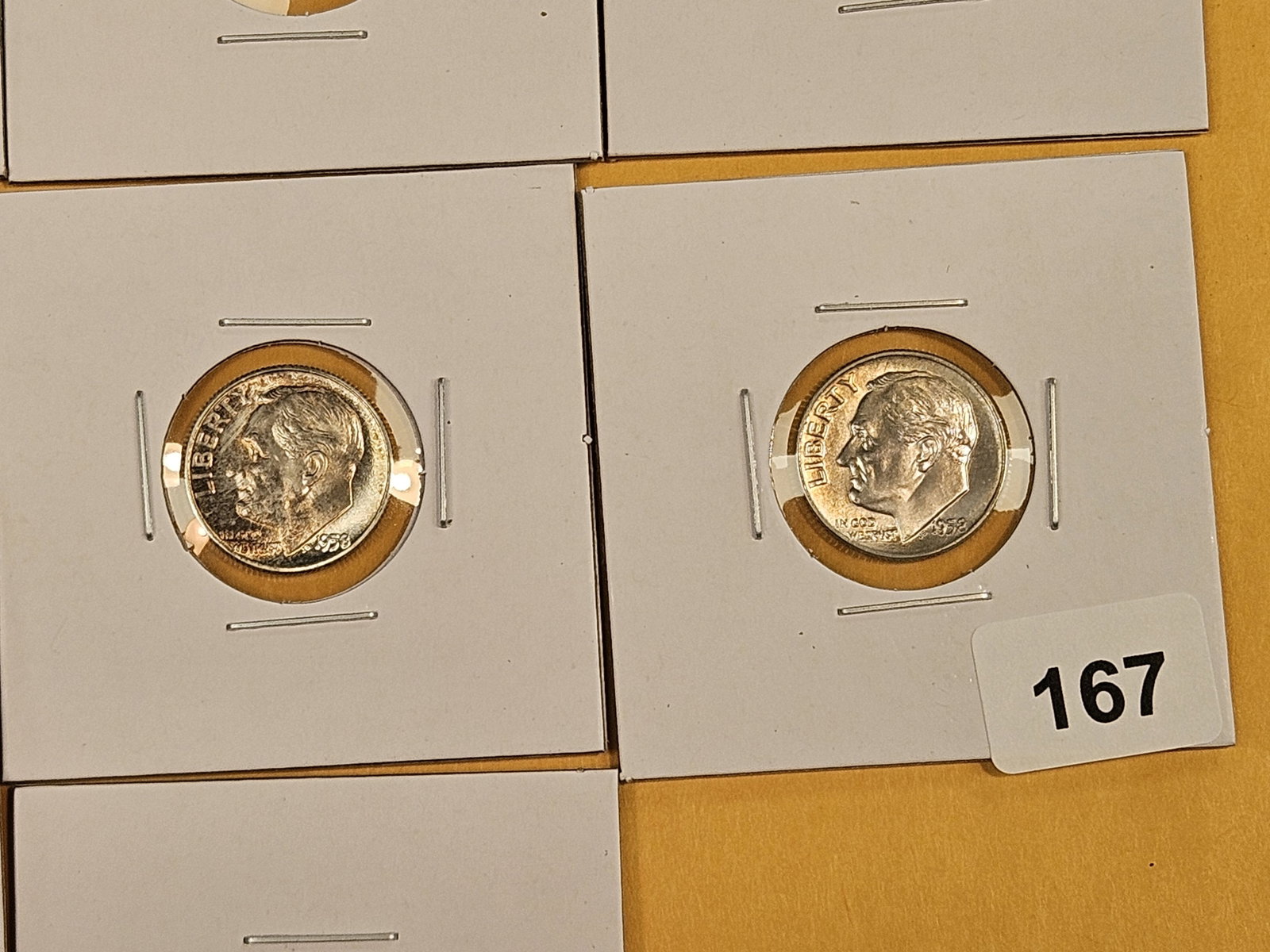 Ten Brilliant Uncirculated silver Roosevelt Dimes - 5