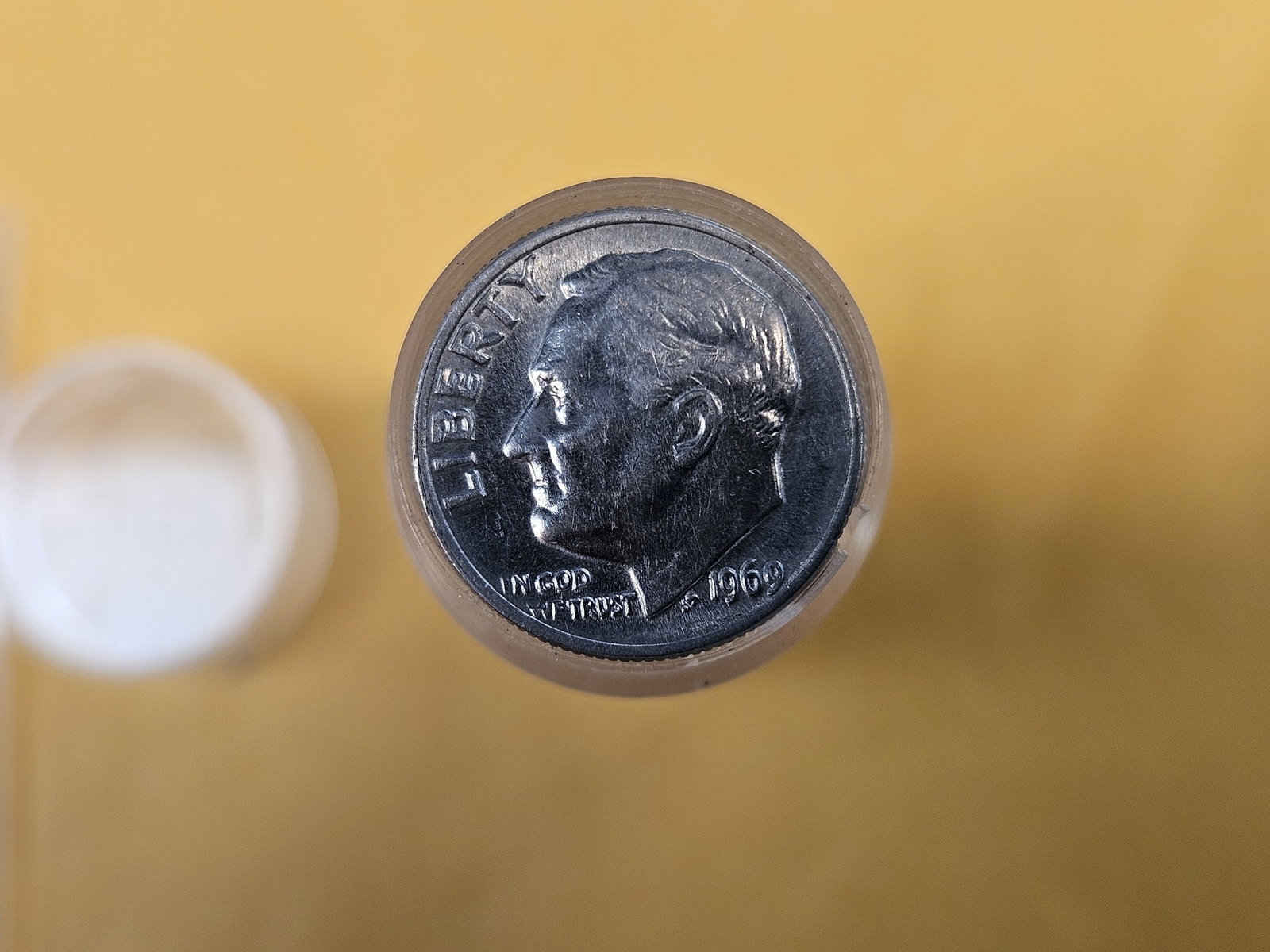 Better Date roll of Brilliant Uncirculated 1969 Roosevelt Dimes - 2