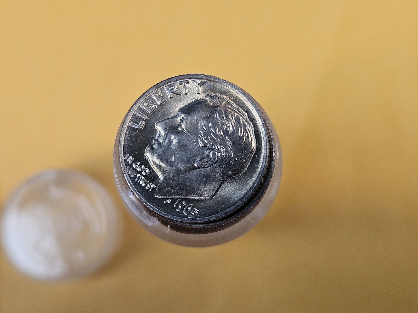 Semi-key roll of Brilliant Uncirculated 1965 Roosevelt Dimes - 2
