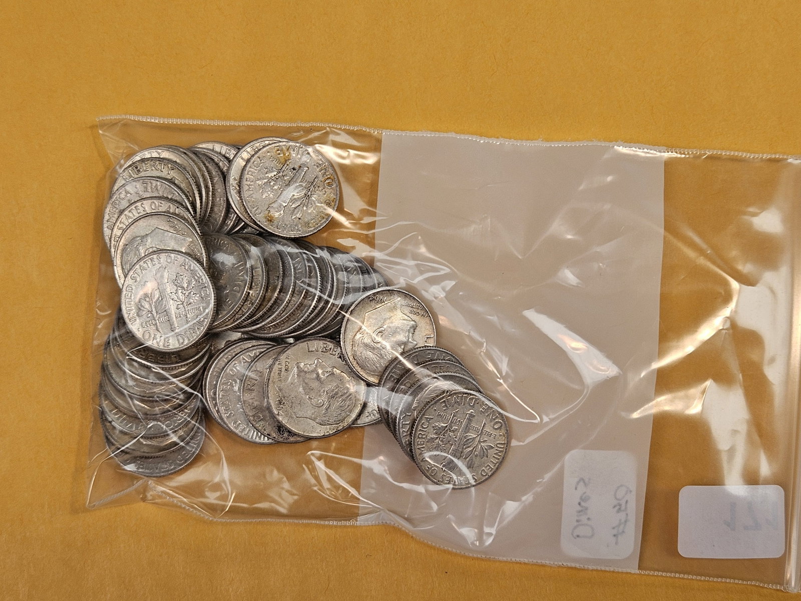 Fifty silver Roosevelt dimes - 2