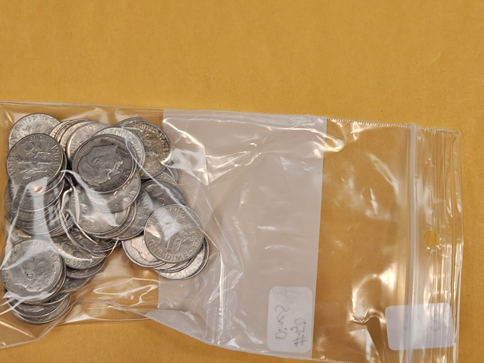 Fifty silver Roosevelt dimes - 2