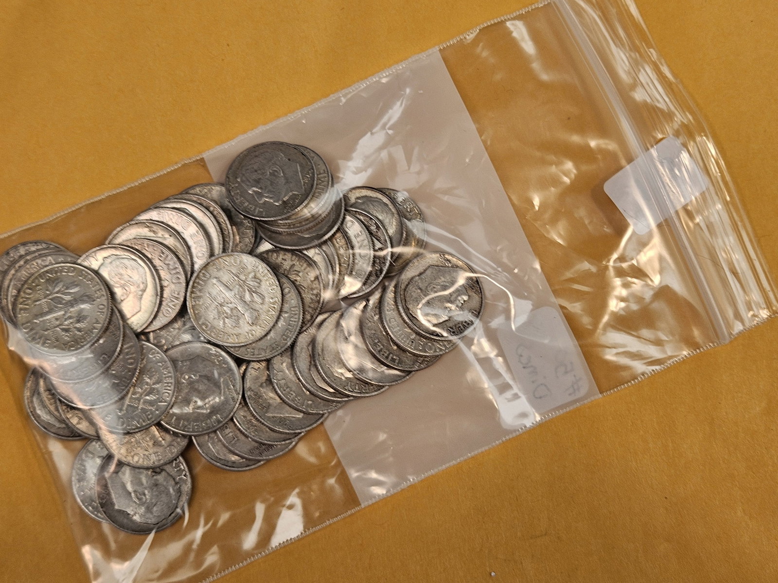 Fifty silver Roosevelt dimes - 2