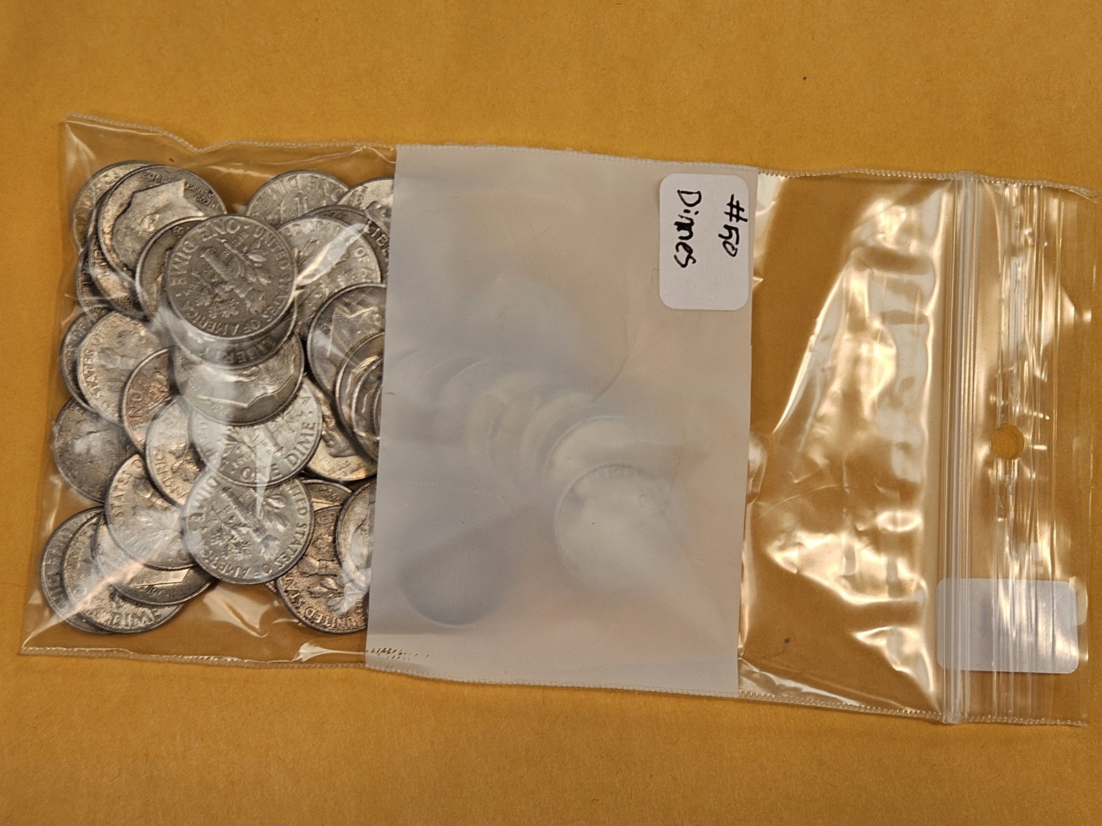 Fifty silver Roosevelt dimes - 2