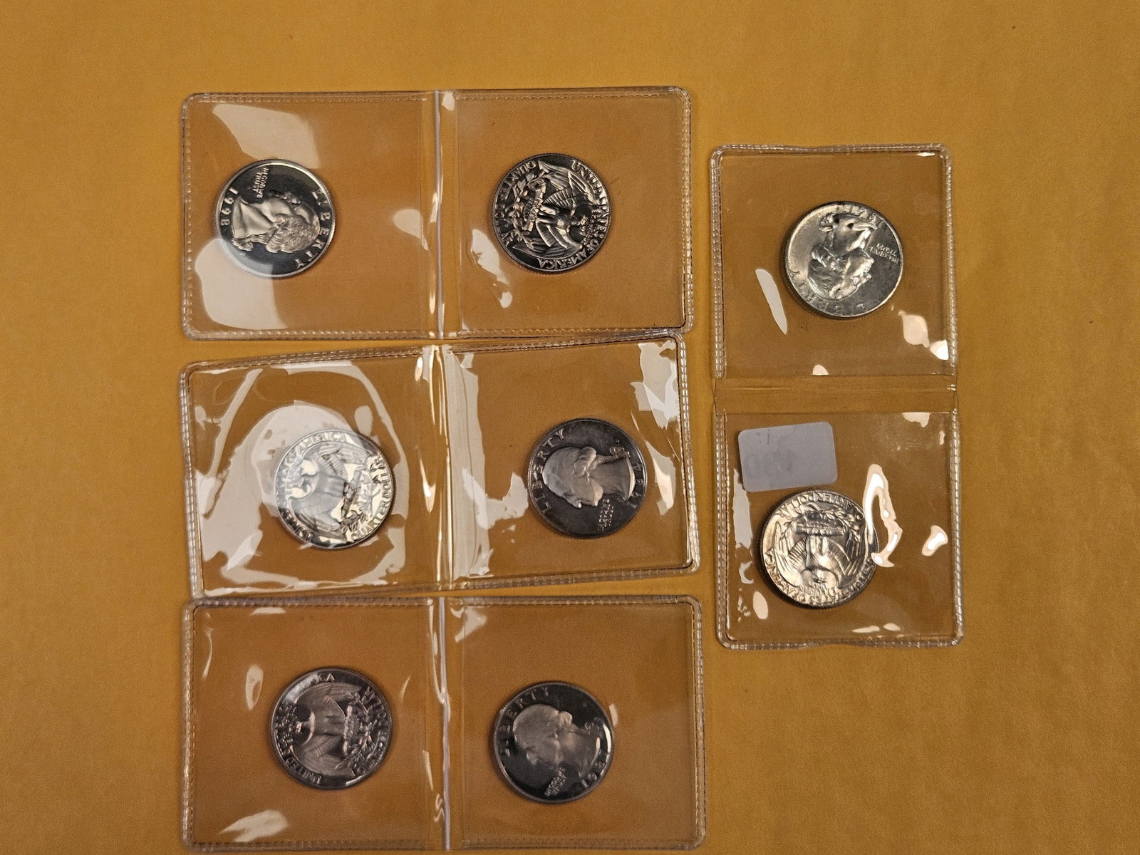 Eight mixed Washington Quarters - 6