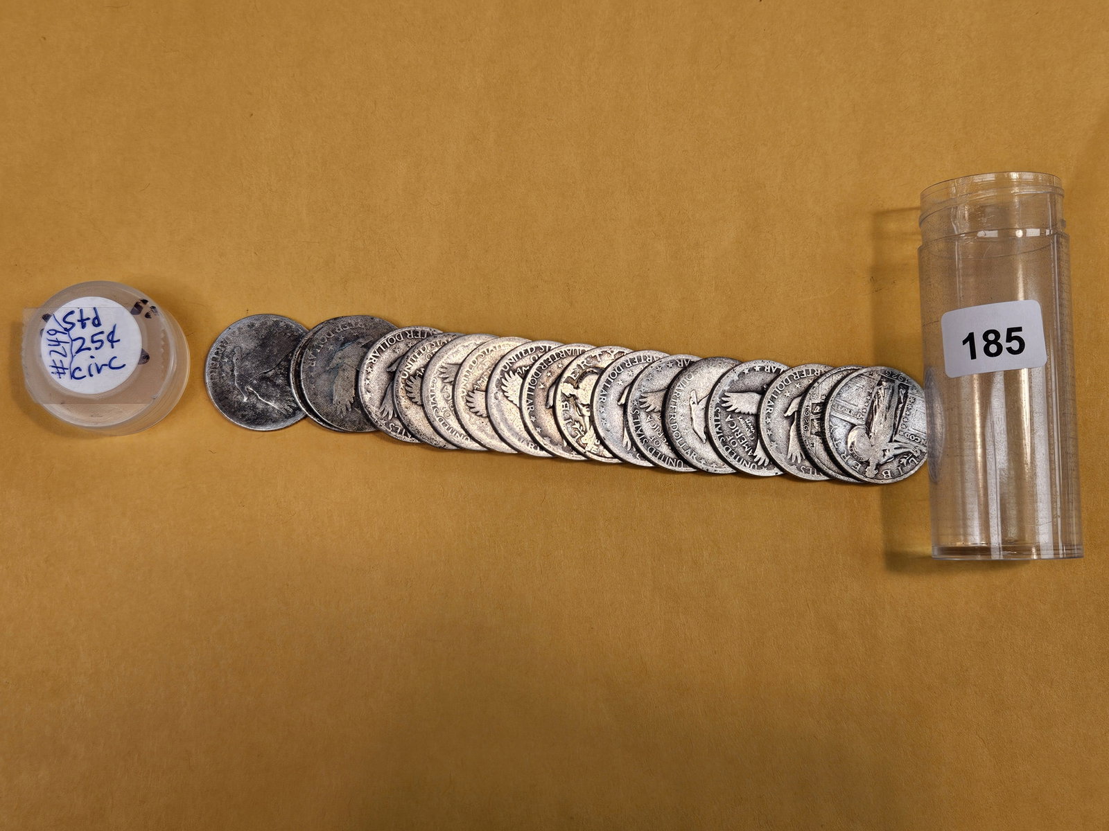Seventeen Silver Standing Liberty Quarters: From consignor. Unchecked by us. Circulated