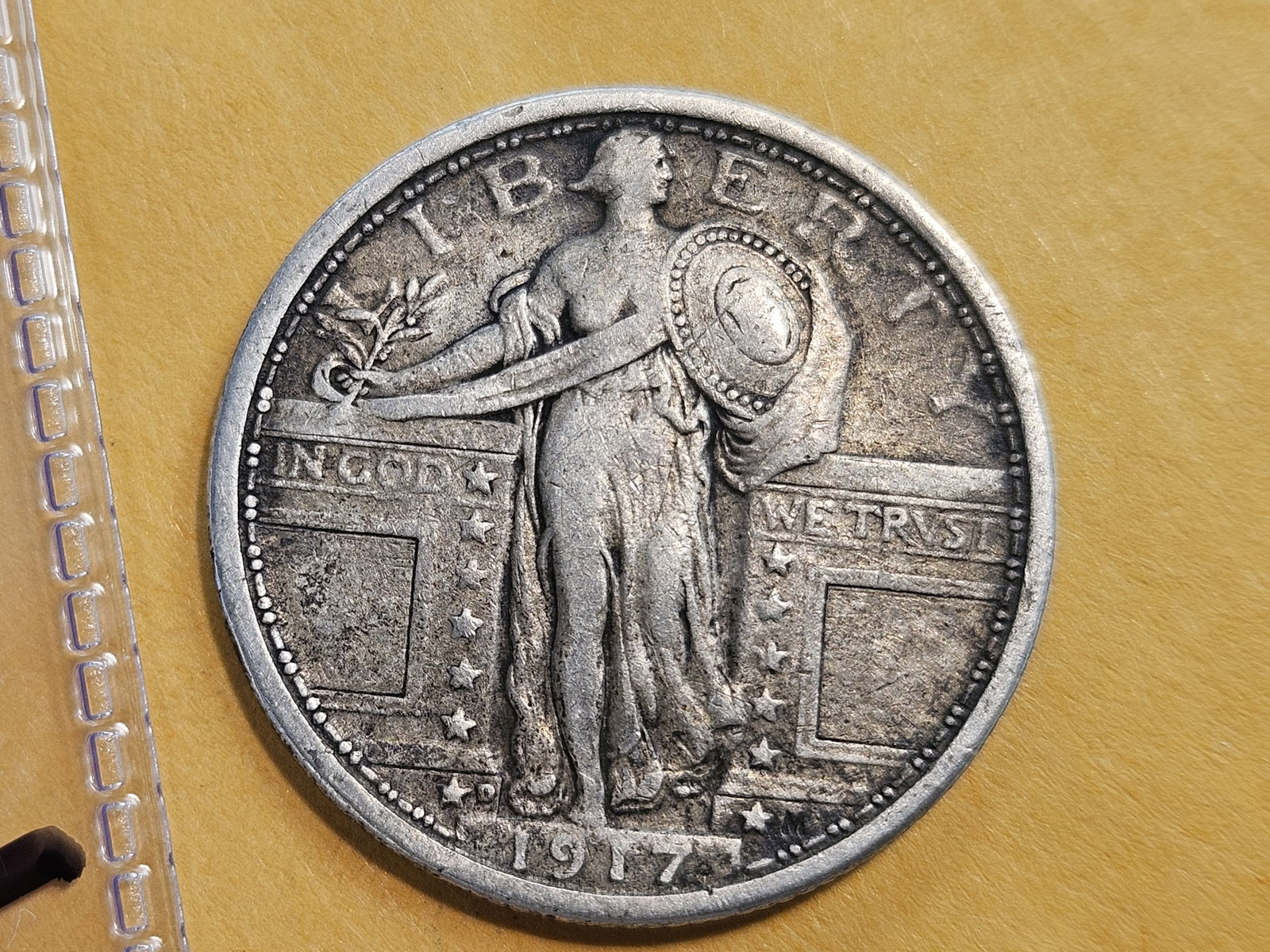 1917-D Standing Liberty Quarter in Very Fine (1 of 5)