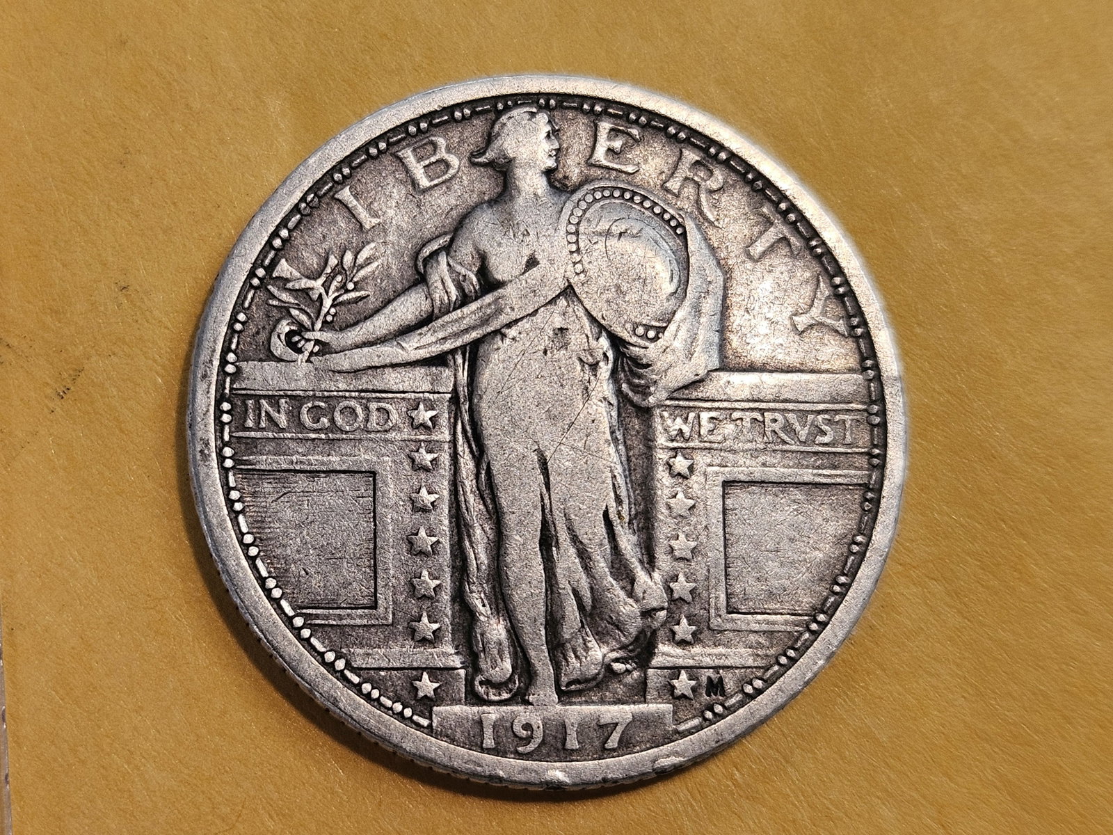 1917 Standing Liberty Quarter in Very Fine (1 of 3)