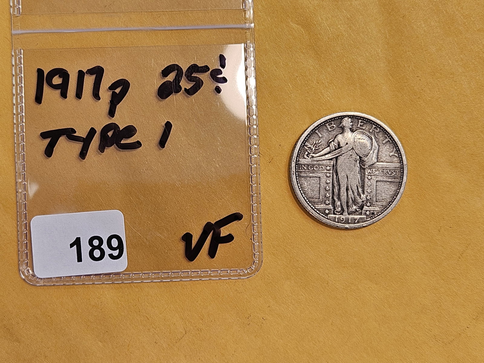 1917 Standing Liberty Quarter in Very Fine - 2