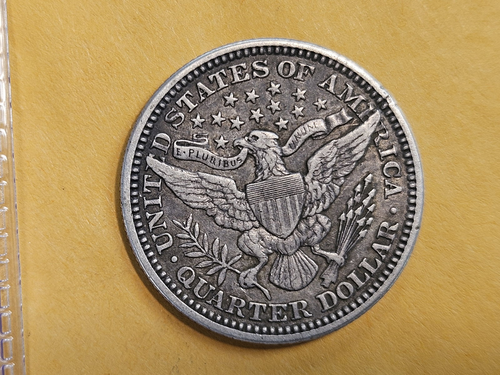 1914 Barber Silver Quarter in Extra Fine - 5