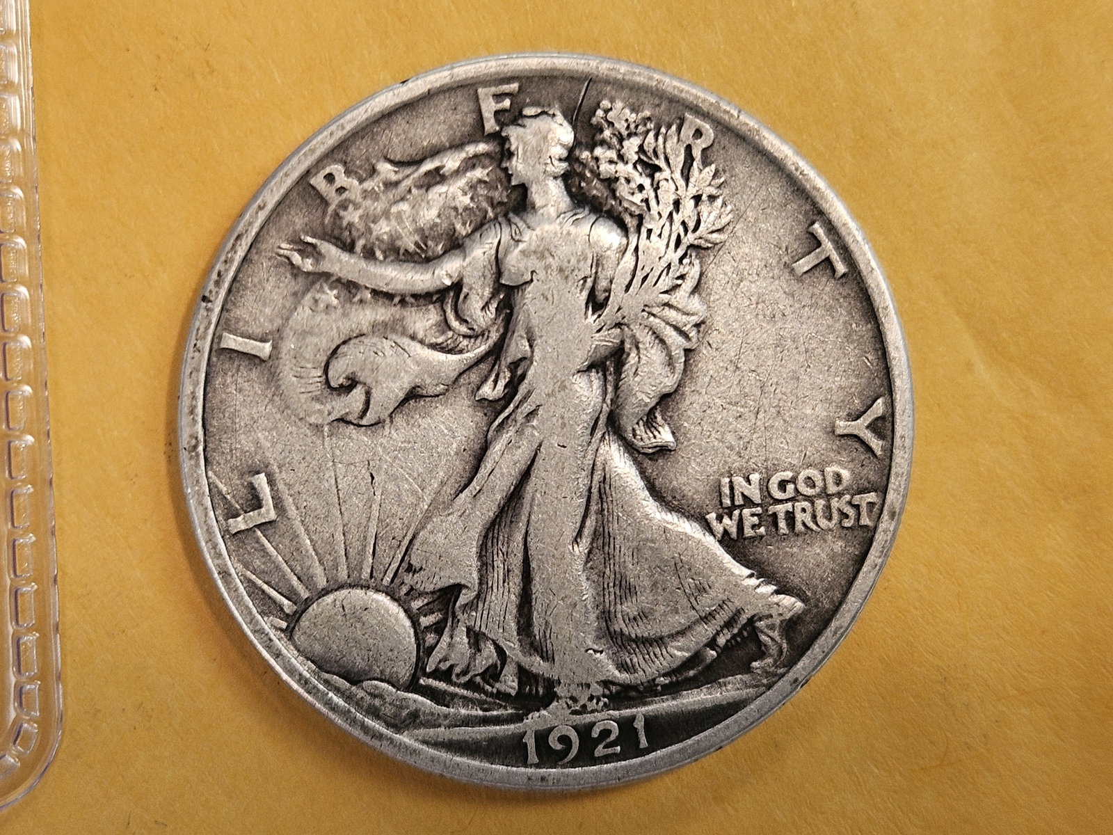 ** KEY DATE ** 1921 Walking Liberty Half Dollar in Very Fine plus - 4