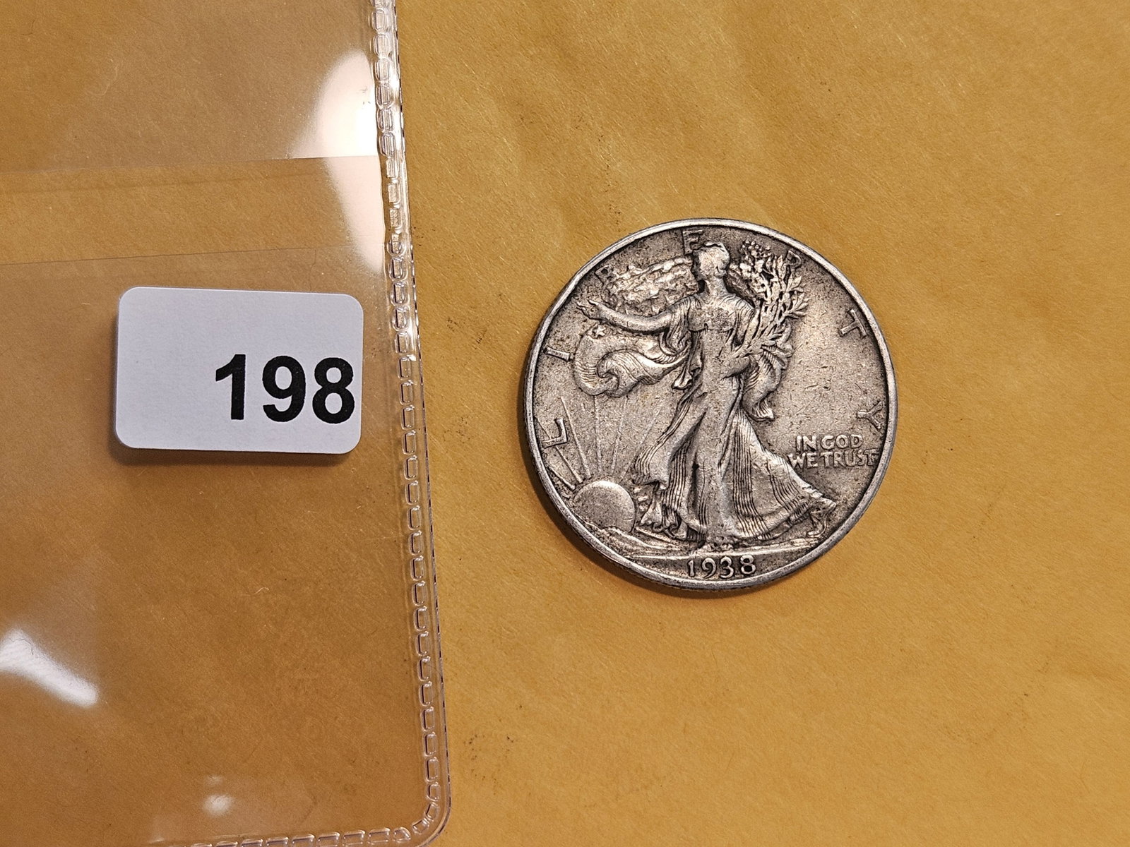 * Key Date 1938-D Walking Liberty Half Dollar in Very Fine plus - 2