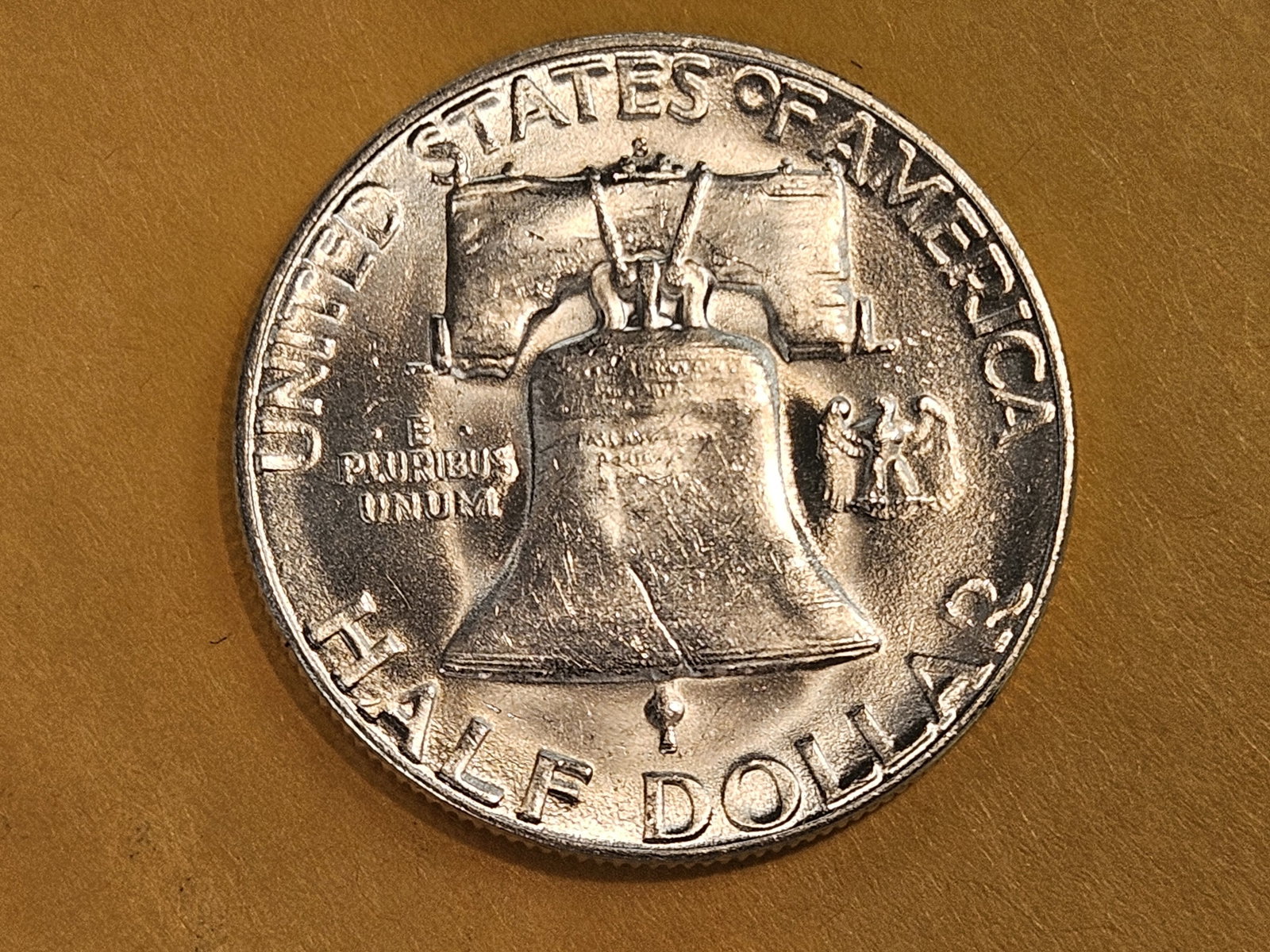 Choice Brilliant Uncirculated 1951-S Franklin silver half dollar - 3