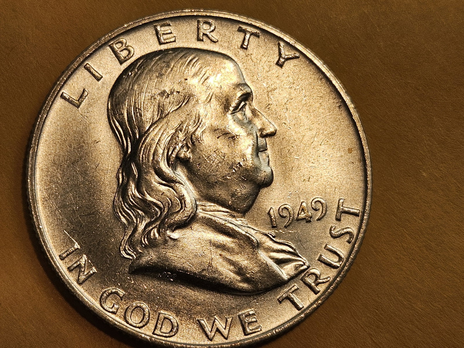 Brilliant Uncirculated 1949-D Franklin Half Dollar FBL (1 of 3)