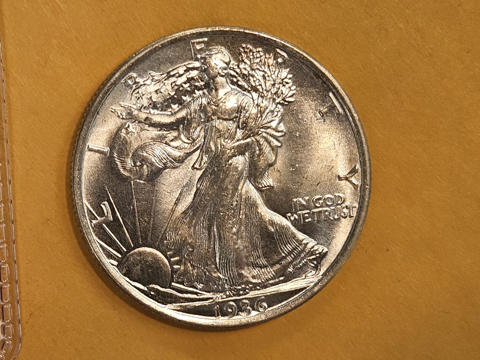Choice Brilliant Uncirculated 1936 Walking Liberty Half Dollar - 6