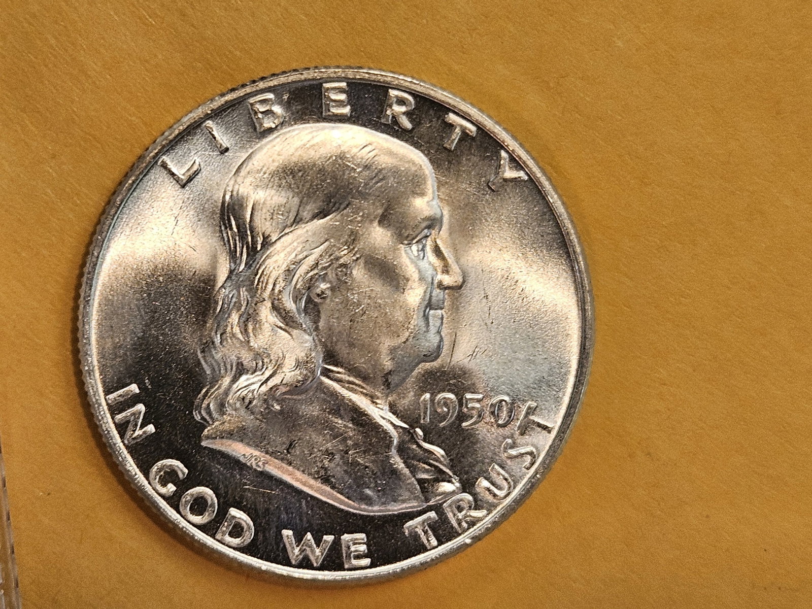 GEM Brilliant Uncirculated 1950-D Franklin Half Dollar FBL - 5