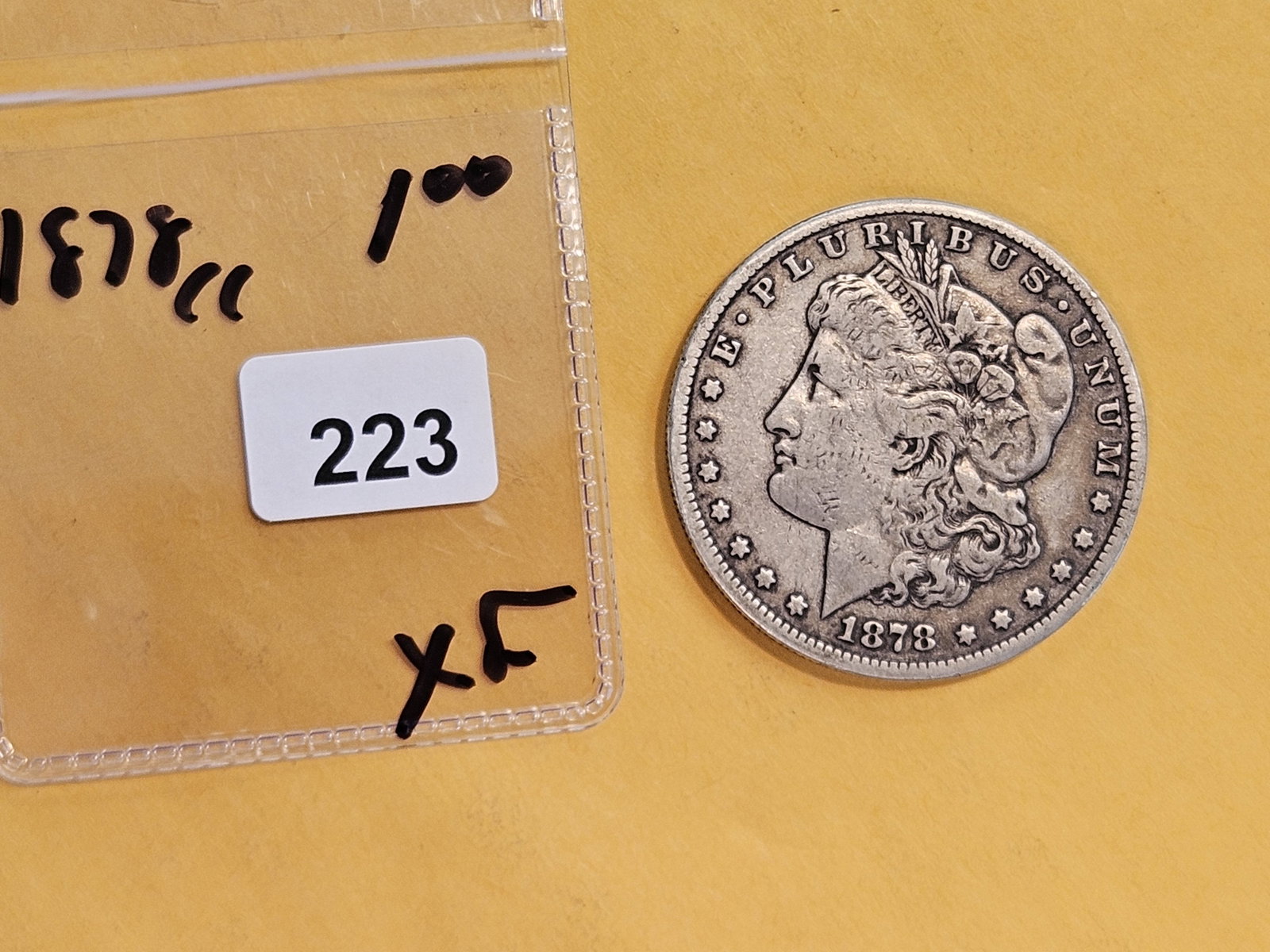 ** KEY DATE ** 1878-CC Morgan Dollar in Extra Fine - 2