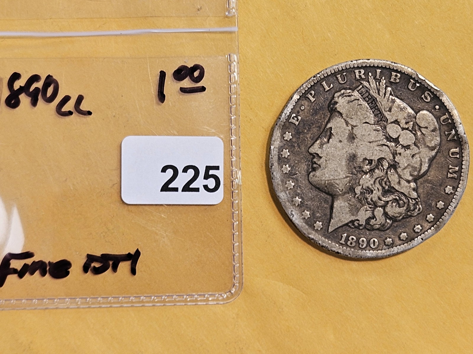 ** KEY DATE ** 1890-CC Morgan Dollar in Fine - details - 2