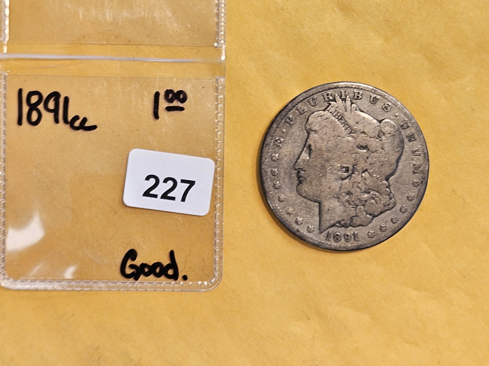 ** KEY DATE ** 1891-CC Morgan Dollar in Good - 2