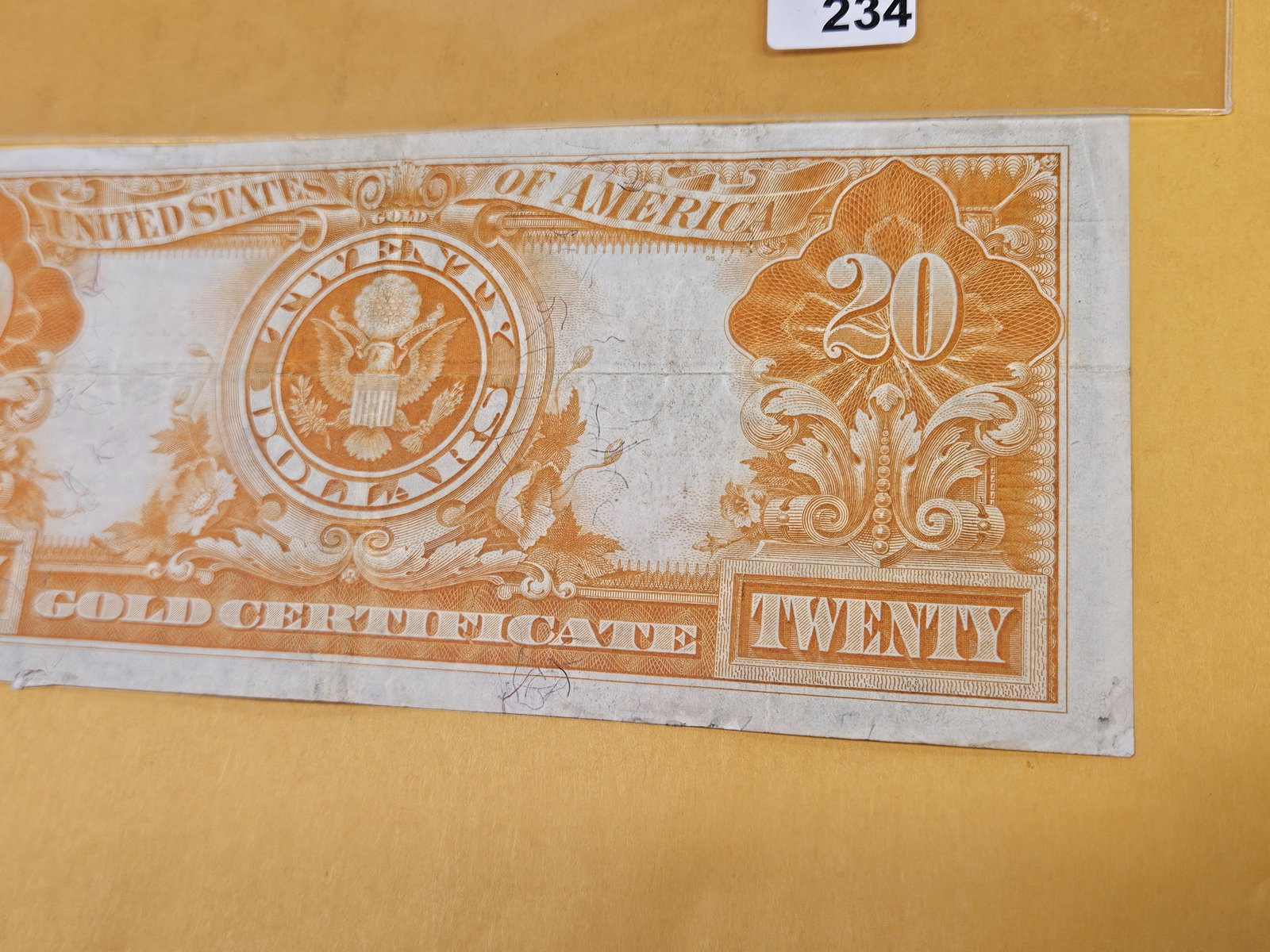 Crisp Series of 1922 Twenty Dollar GOLD Note - 6