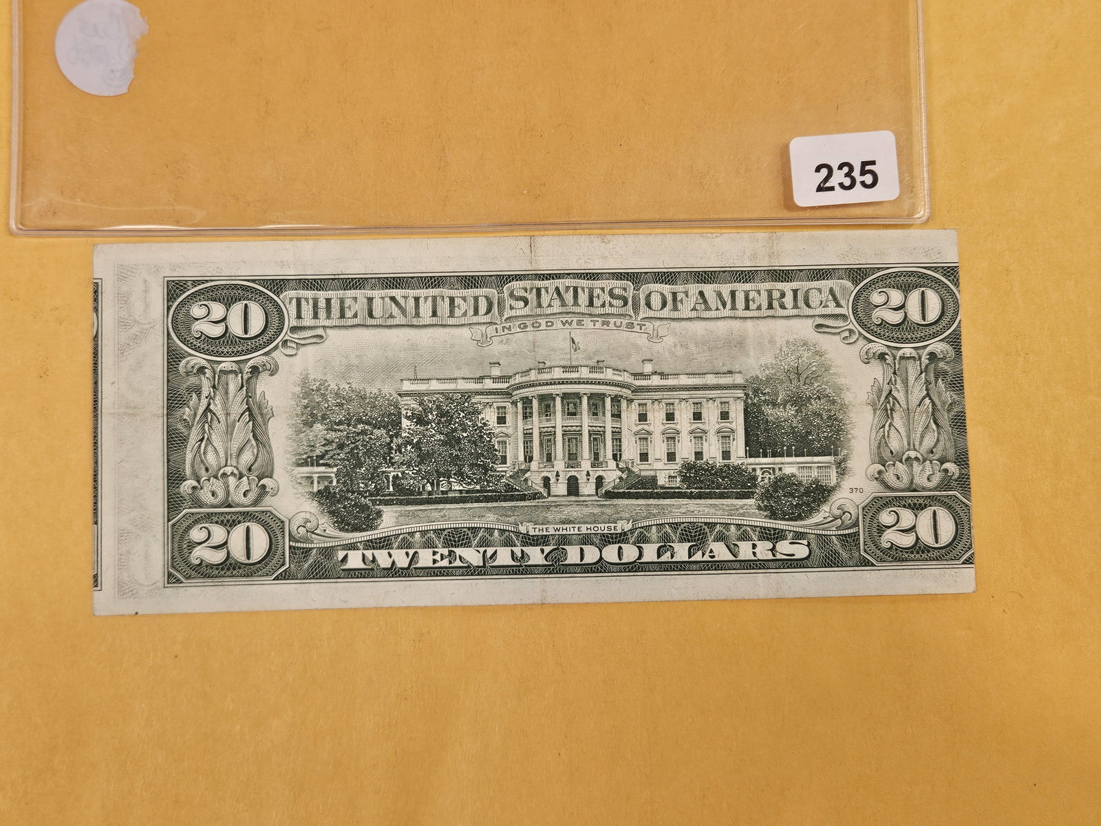 BEP Error! Cool Off-center cut Series 1977 Twenty Dollar FRN - 2