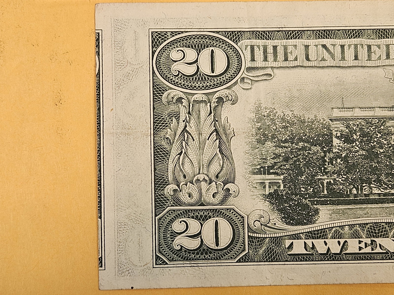 BEP Error! Cool Off-center cut Series 1977 Twenty Dollar FRN - 3
