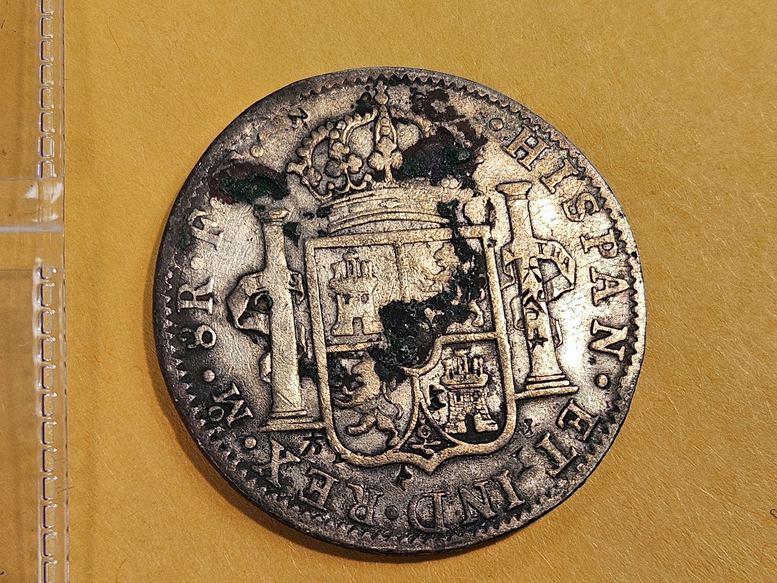 1802 F.T. Mexico silver 8 reals in Very Fine - details - 6