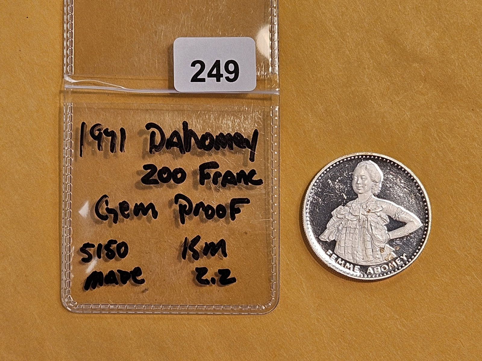 GEM Proof Deep Cameo 1971 silver 200 Francs - 2