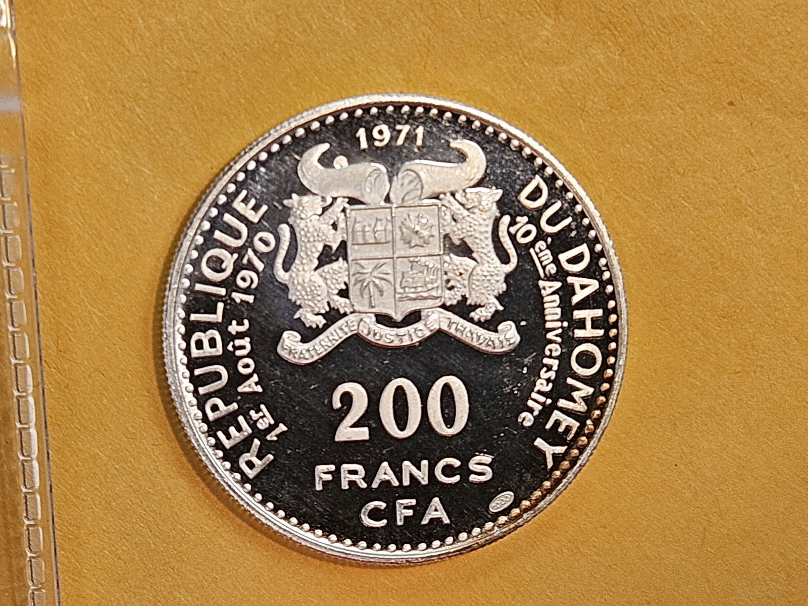 GEM Proof Deep Cameo 1971 silver 200 Francs - 5