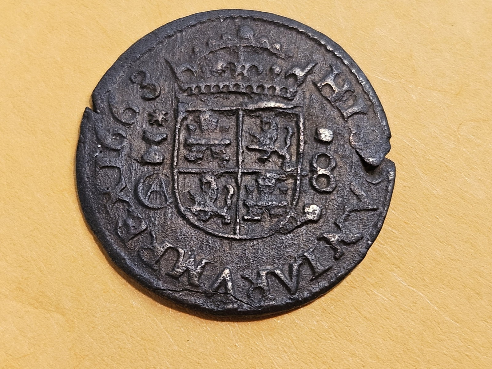 1663 Spain 8 maravedis - 4