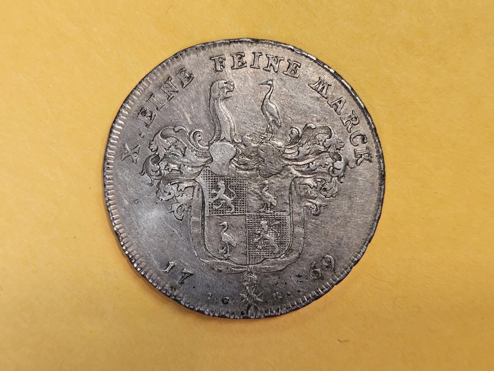 Better! 1769 Ruess-Obergreiz Germany silver thaler in Extra Fine plus - 11
