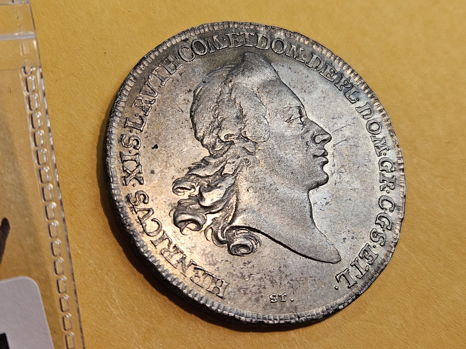 Better! 1769 Ruess-Obergreiz Germany silver thaler in Extra Fine plus - 4