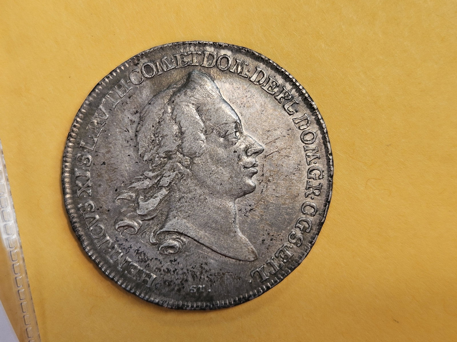 Better! 1769 Ruess-Obergreiz Germany silver thaler in Extra Fine plus - 7