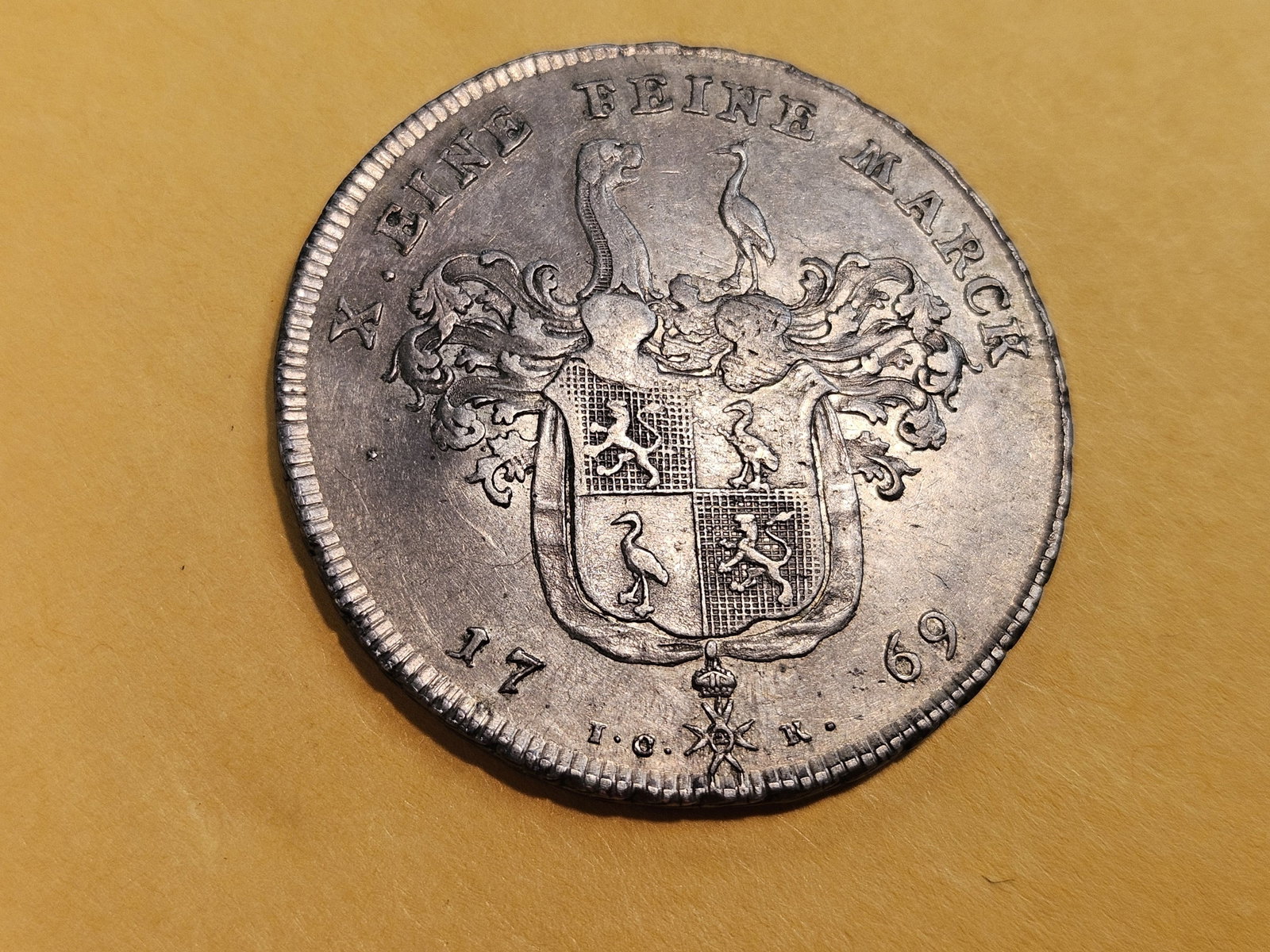 Better! 1769 Ruess-Obergreiz Germany silver thaler in Extra Fine plus - 8