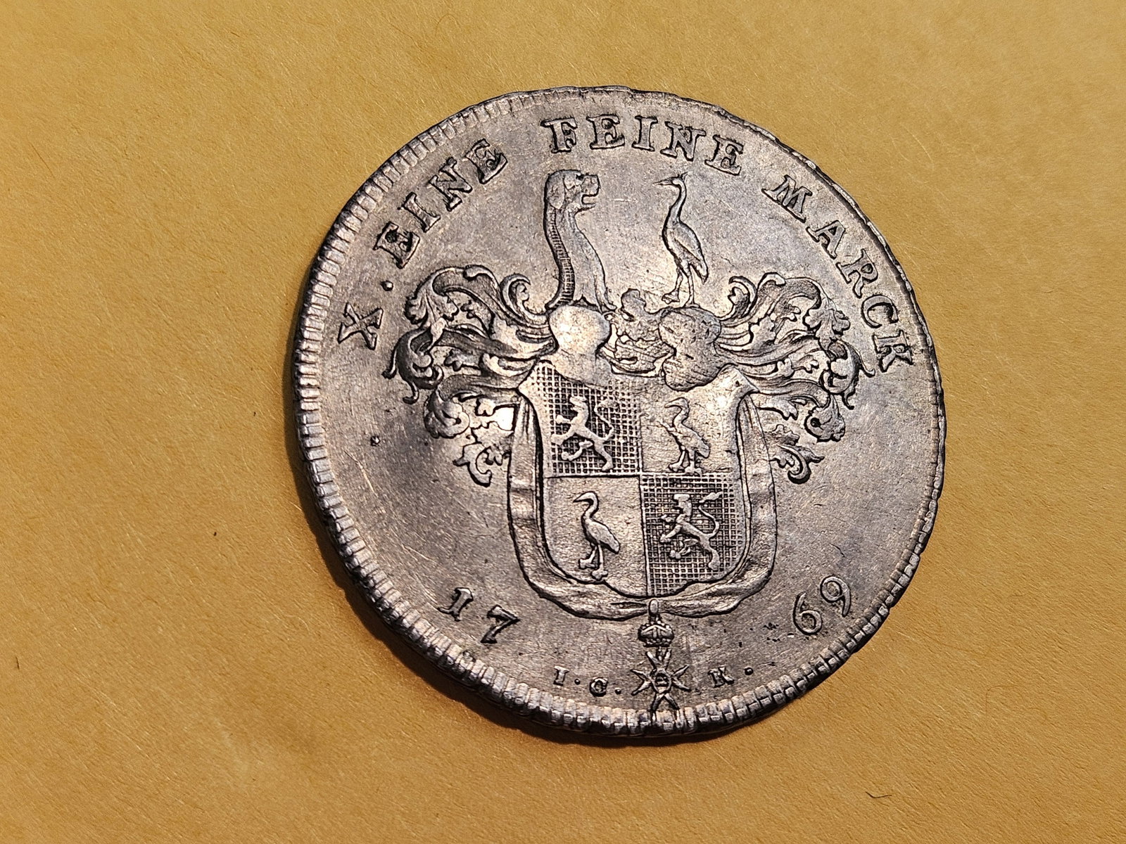 Better! 1769 Ruess-Obergreiz Germany silver thaler in Extra Fine plus - 9