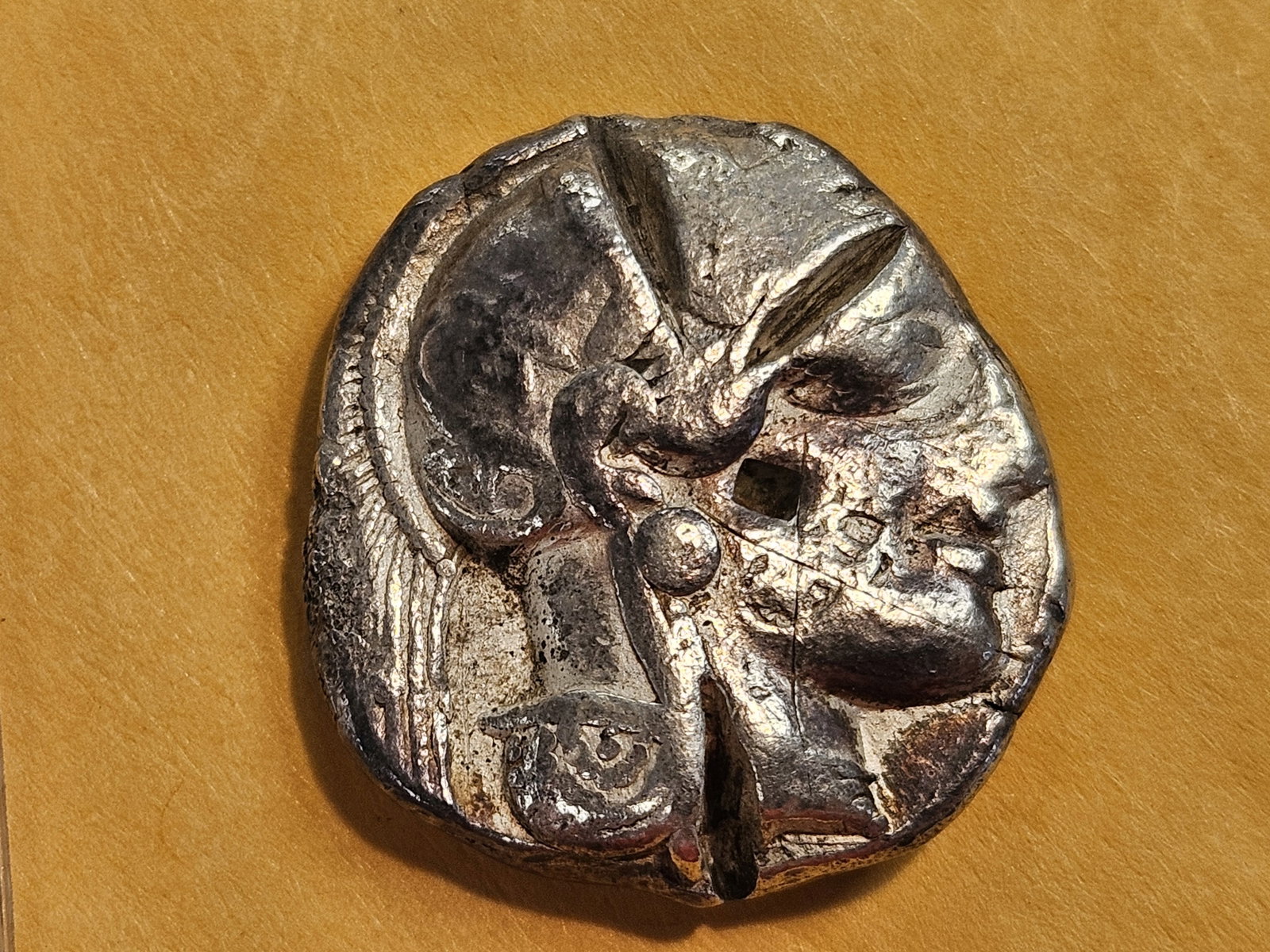 NICE! ANCIENT! Greek silver Athena Coin (1 of 6)