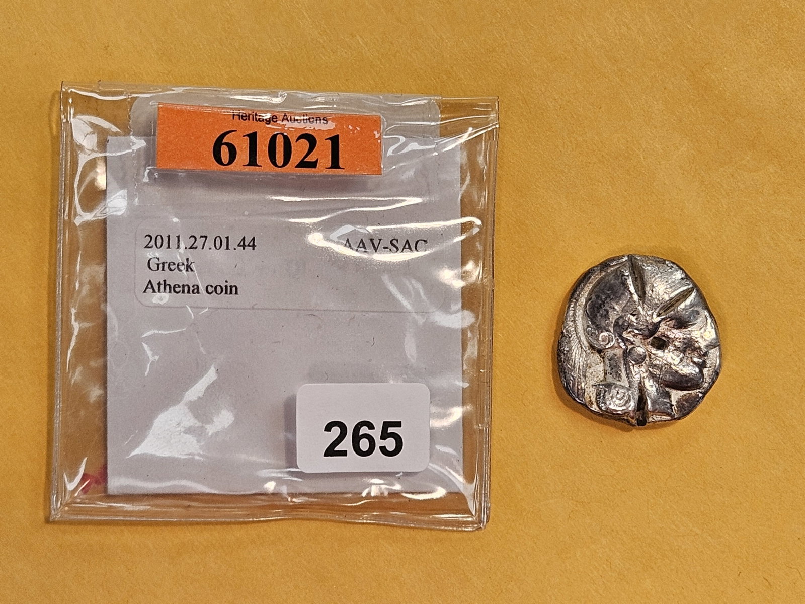 NICE! ANCIENT! Greek silver Athena Coin - 2