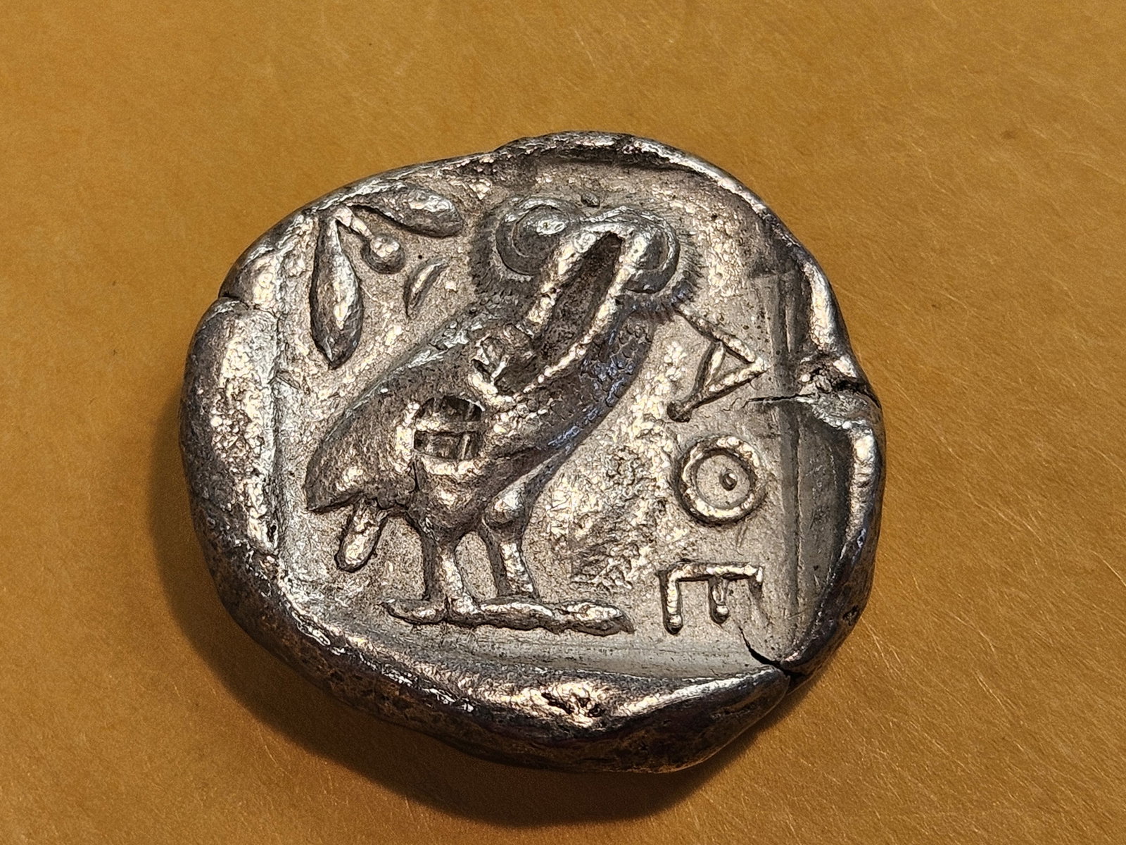NICE! ANCIENT! Greek silver Athena Coin - 5