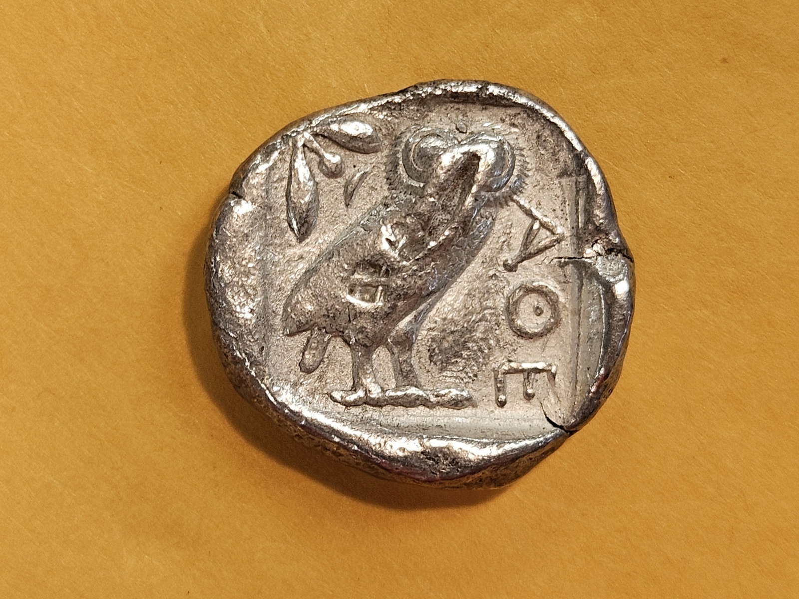 NICE! ANCIENT! Greek silver Athena Coin - 6